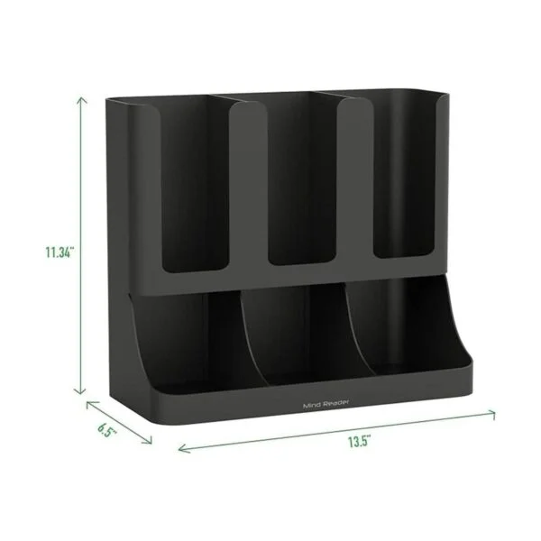 Mind Reader Flume Organizador con 6 compartimientos para_3