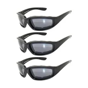 OWL Gafas de montar acolchadas lentes ahumadas paquete_1