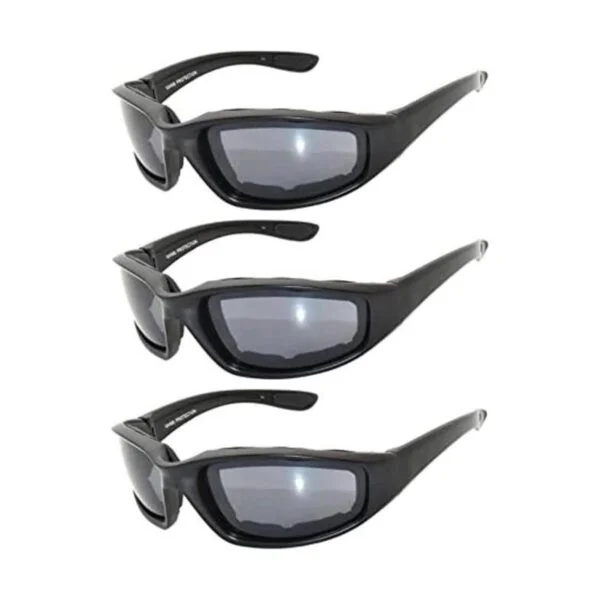 OWL Gafas de montar acolchadas lentes ahumadas paquete_1