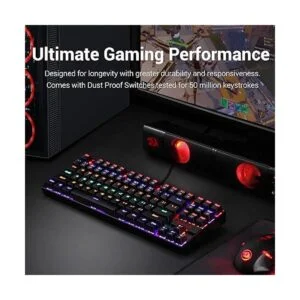Redragon Teclado mecánico para juegos RGB LED Rainbow_2
