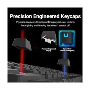 Redragon Teclado mecánico para juegos RGB LED Rainbow_5