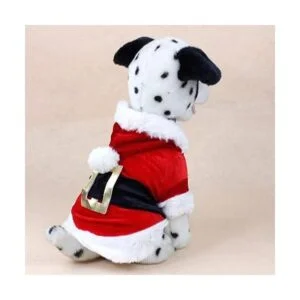Idepet Disfraz de perro de Papá Noel ropa de Navidad para