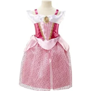 Disney Disfraz de princesa Aurora vestido brillante_4
