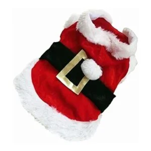 Idepet Disfraz de perro de Papá Noel ropa de Navidad para
