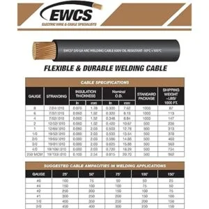 EWCS Cable de soldadura extra flexible de calibre 10 de_5