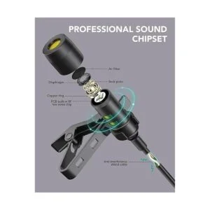 PoP voice Micrófono profesional de solapa Lavalier_2