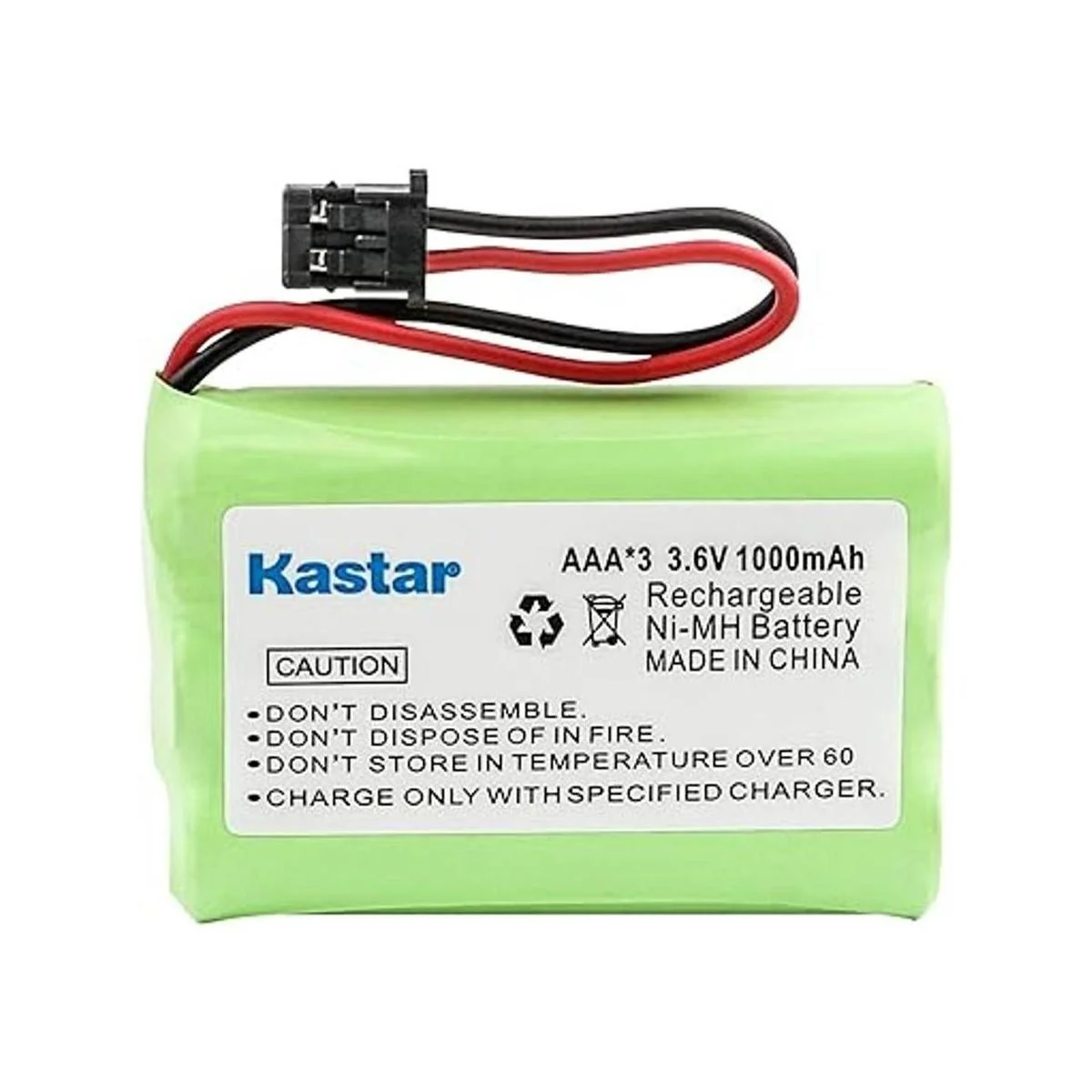 Kastar Paquete de 3 baterías recargables AAAX3 3.6V MSM_2
