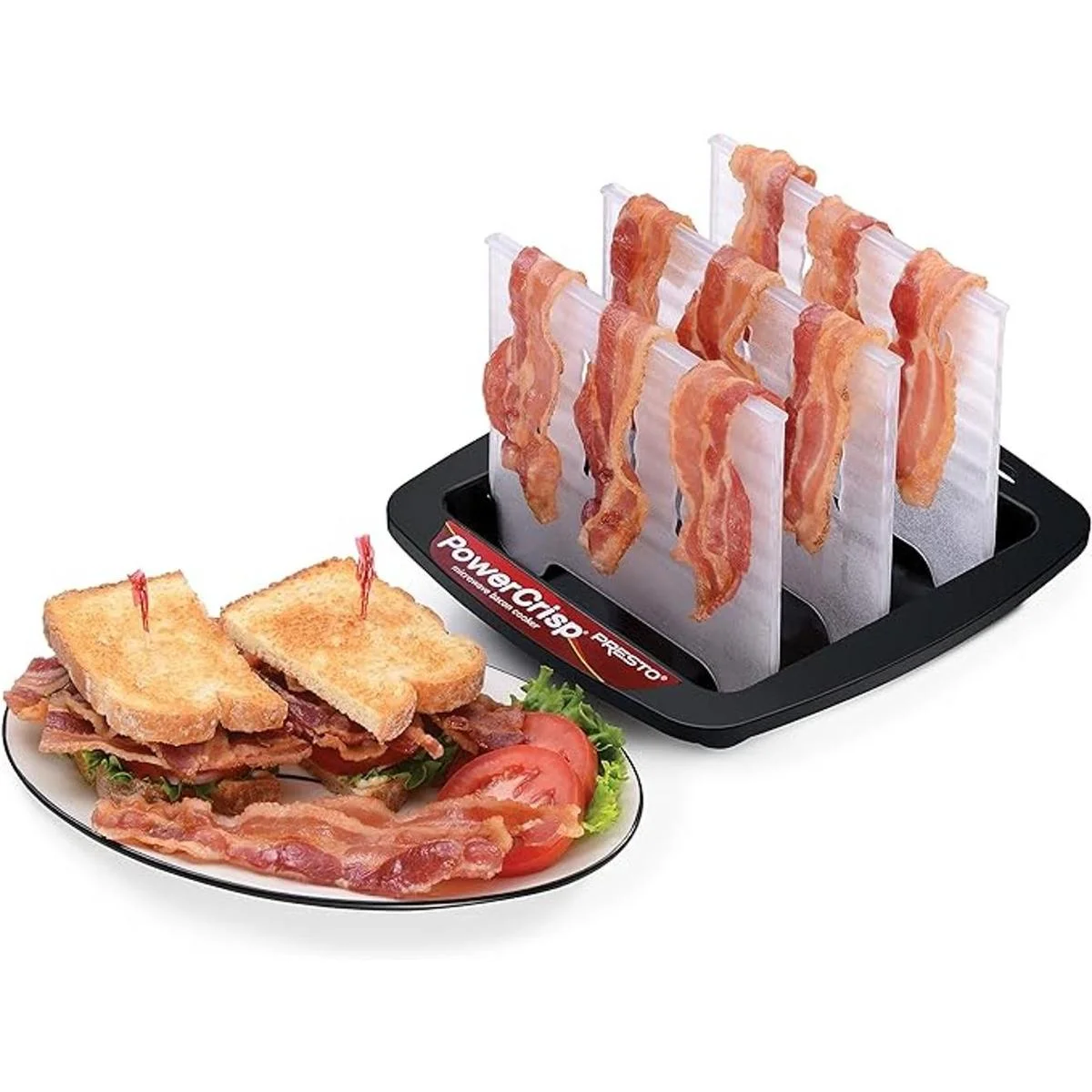 Presto 05101 Olla de tocino para microondas color negro_3