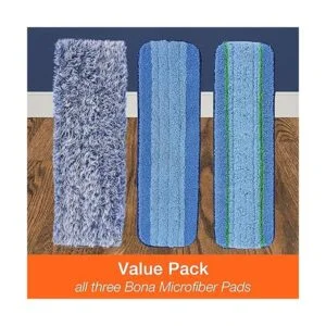 Bona Paquete de 3 almohadillas de microfibra que incluye_2