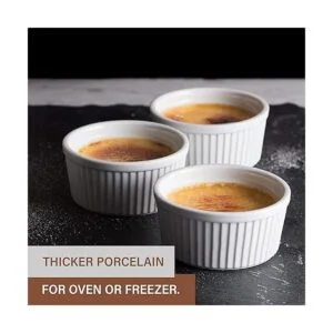 Bellemain 4 oz. Cazoletas de porcelana 6 unidades