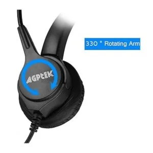 AGPtEK Auriculares de teléfono con centro de llamadas de