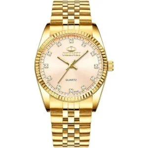 Fq043 Reloj de pulsera de cuarzo de acero inoxidable_1
