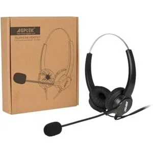 AGPtEK Auriculares de teléfono con centro de llamadas de