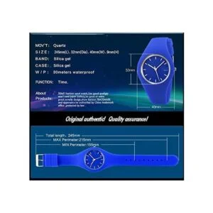 Gosasa Correa de silicona de estilo simple casual para