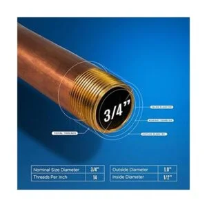 Supply OQCS3412 Tubería para pezón de latón con diámetro_5