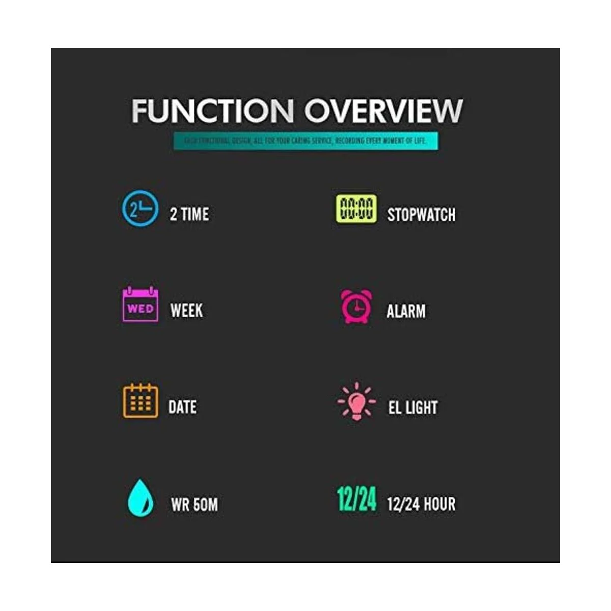 Relojes para hombre multifunción reloj deportivo militar_5