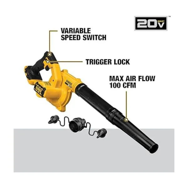 DeWalt DCE100B 20 V Max soplador compacto Jobsite_3