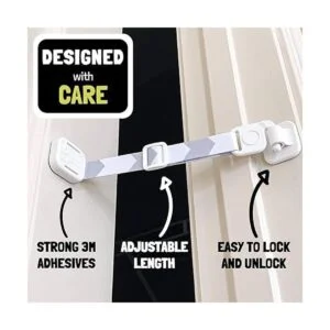 Puerta Buddy Puerta Latch a prueba de perro basura Box._2