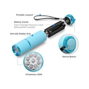 Adecco LLC 9 linternas LED que brillan en la oscuridad_2