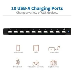 TRIPP LITE 10 puertos USB estación de carga Dock con_5