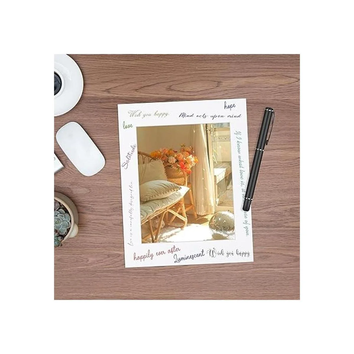 Golden State Art Paquete de 10 alfombrillas para fotos de_6