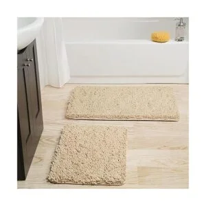 Bedford Home Juego de tapete de baño afelpado con espuma_3
