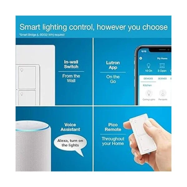 Lutron Caséta Interruptor inteligente para hogar_3
