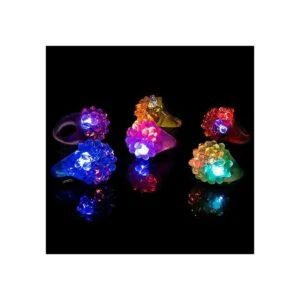Anillos para dedo de goma y gelatina desiguales luces LED_4