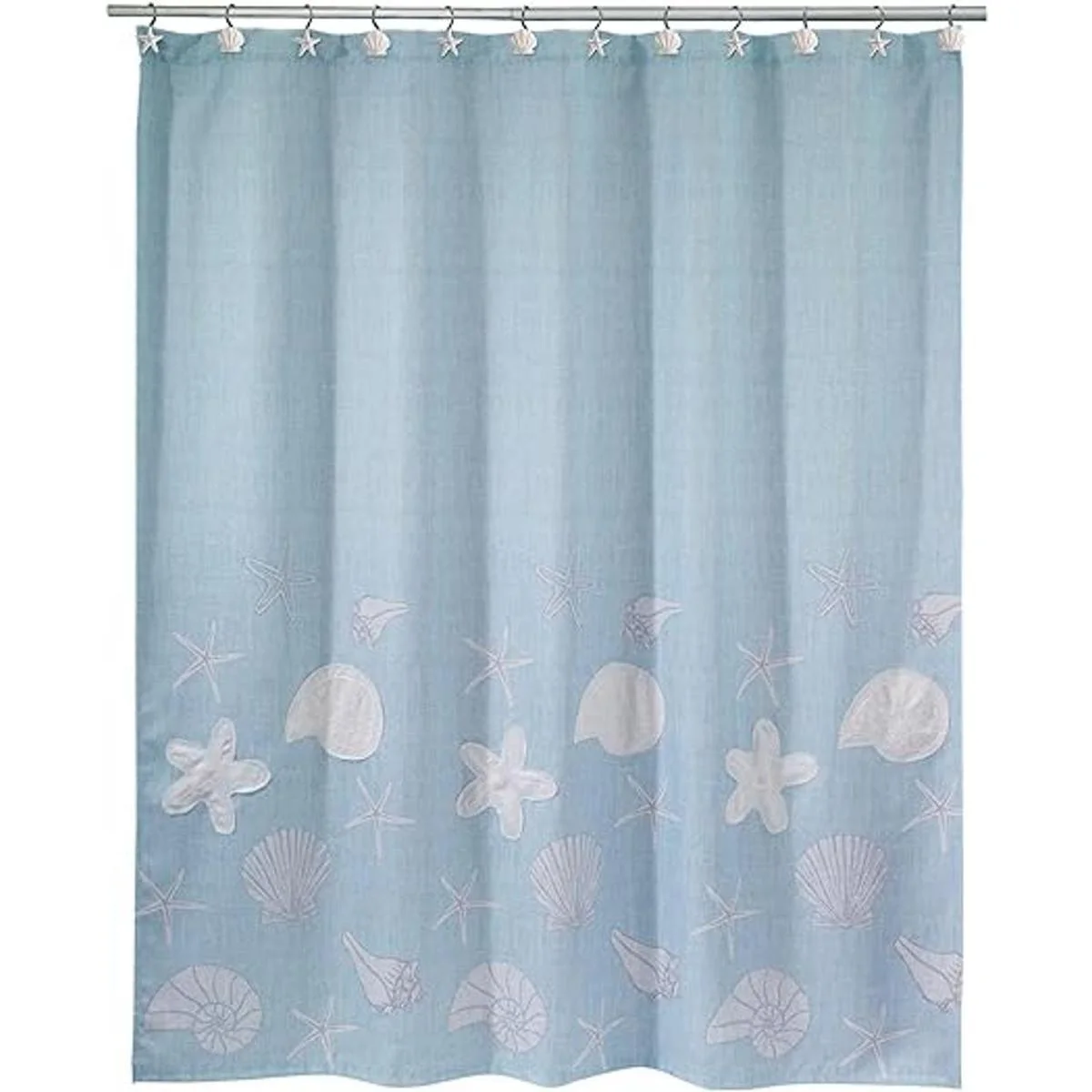 Avanti lentejuelas Shell cortina de ducha o alfombra de_1