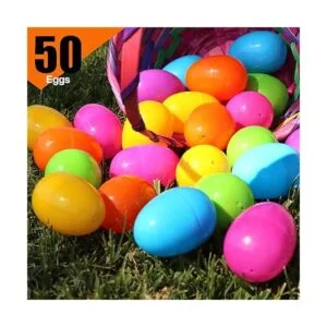 GiftExpress Huevo de Pascua de plástico 50 piezas ideal_3