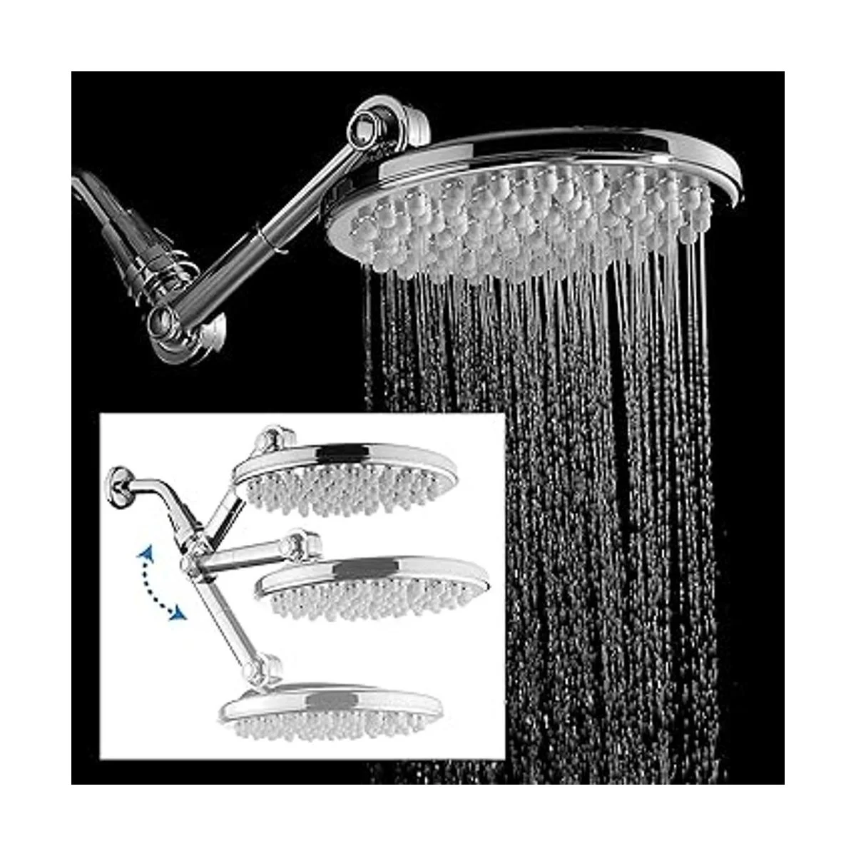Cabezal de regadera 9.5 pulgadas de alta presión HotelSpa