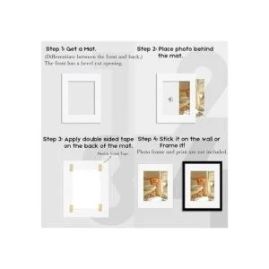 Golden State Art Paquete de 10 alfombrillas para fotos de_5