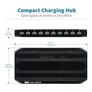 TRIPP LITE 10 puertos USB estación de carga Dock con_6
