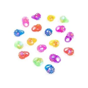 Anillos para dedo de goma y gelatina desiguales luces LED_2