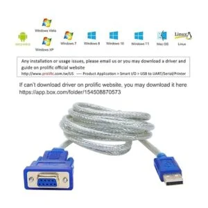 DTECH Cable adaptador de serie USB a RS232 DB9 hembra_4