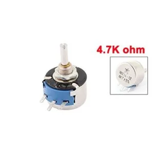 4 mm de diámetro Shaft 4.7 K Ohm sola vuelta potenciómetro_2