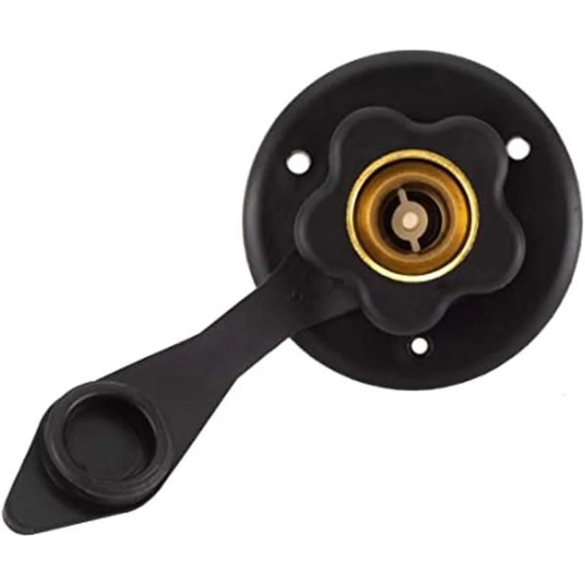 Brida de metal para entrada de agua con válvula de_1