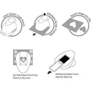 Bira Perforadora de papel para manualidades álbumes de_3
