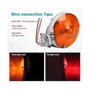 Partsam 2 luces LED redondas de doble cara de 4 pulgadas_3