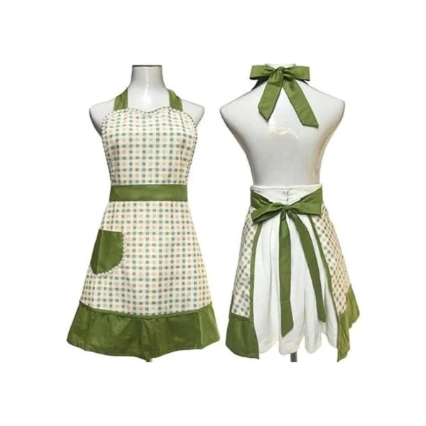 Bonito y único diseño para mujeres y niñas delantal retro_2