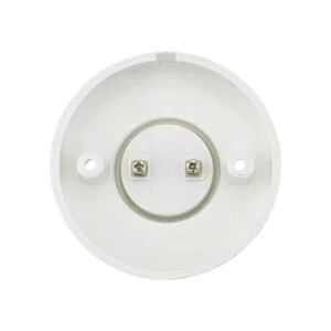 Hanpearl Bombilla LED redonda E27 blanca con base de_2