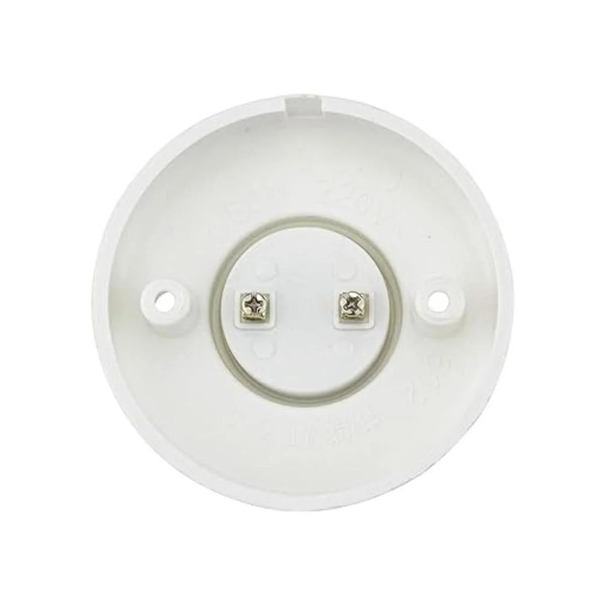 Hanpearl Bombilla LED redonda E27 blanca con base de_2