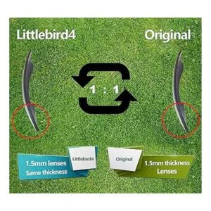 Littlebird4 Lentes polarizadas de repuesto para Oakley