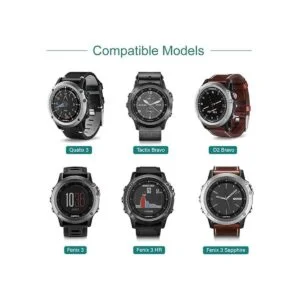 Cargador TUSITA compatible con Garmin Fenix 3 Fenix 3 HR_2