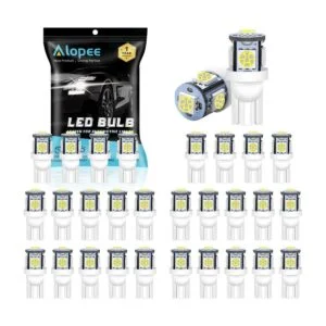 Alopee Paquete de 30 bombillas LED blancas de 194_1