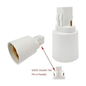 ESimpo Gx23 a E26E27 Adaptador de casquillo de base de