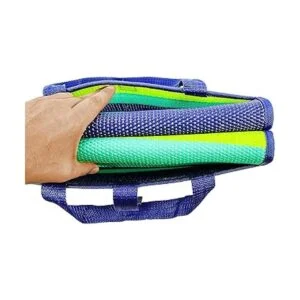 Alfombrilla a rayas Camco con correa verdeTurquoise_4