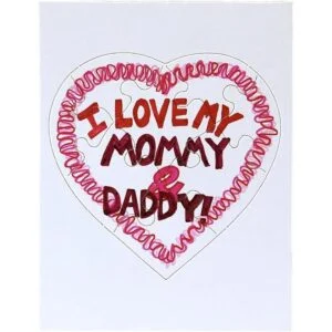 Hygloss Products Rompecabezas de corazón en blanco para_5