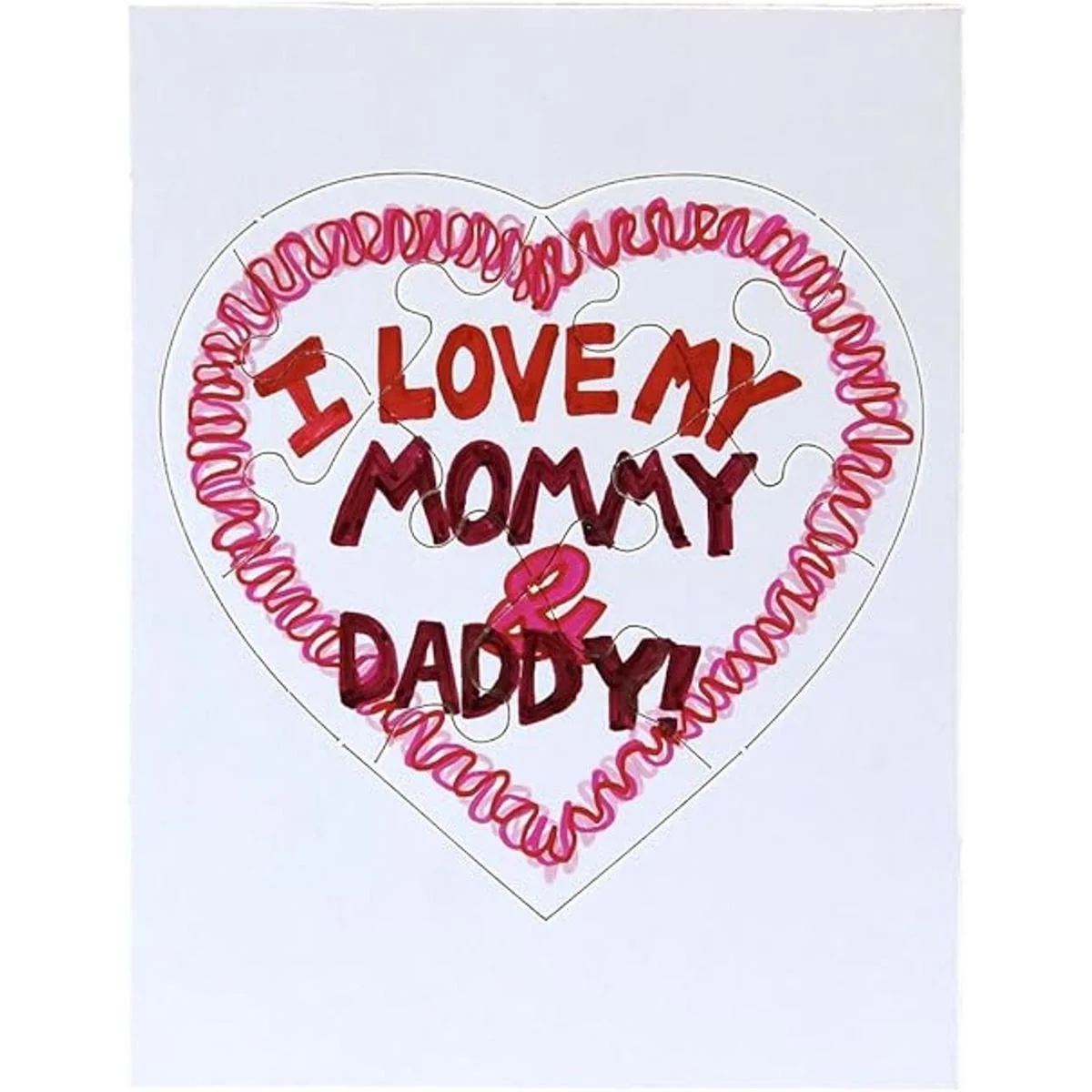 Hygloss Products Rompecabezas de corazón en blanco para_5