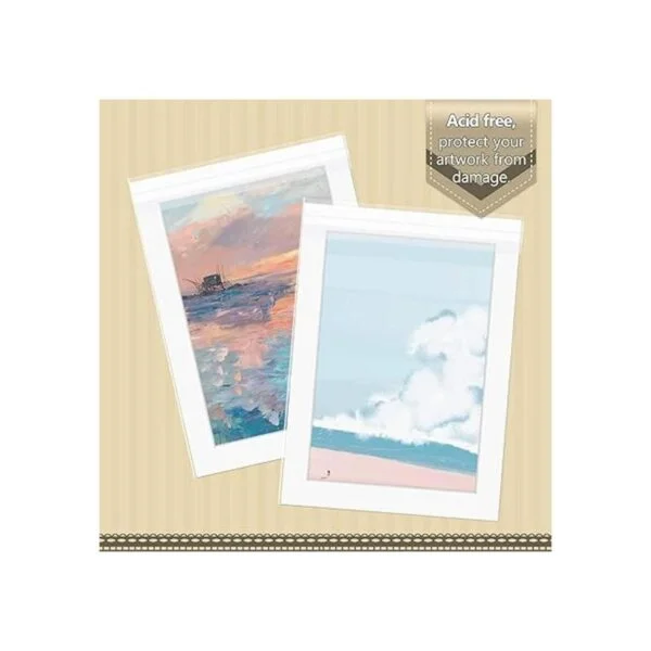 Golden State Art Paquete de 100 bolsas transparentes